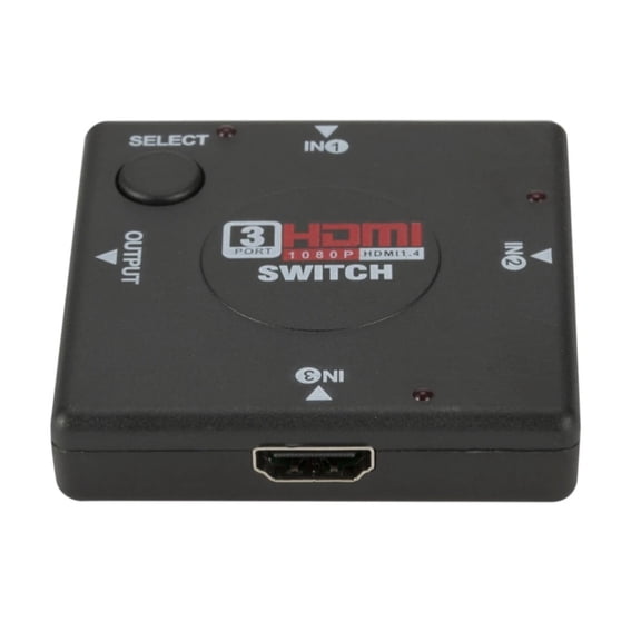 3 Port Switch 3 Input 1 Output  Female to Female Switcher Splitter Box Selector