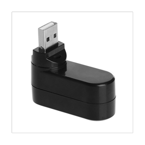 3 Port USB 2.0 Hub USB Port Splitter USB 2.0 Expander 90-180 Degree Rotatable for Laptop PC Tablet Printer Camera