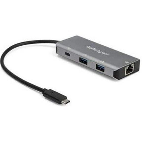 3-Port USB-C Hub with LAN Port - 10Gbps - 2x USB-A & 1x USB-C - USB 3.1 Type C
