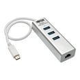 thumbnail image 1 of Tripp Lite Portable USB 3.1 Gen 1 Gigabit Ethernet Adapter with 3-Port Hub, 1 of 2