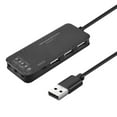 3 Port Usb External Card Headset Microphone Adapter For Pc Black