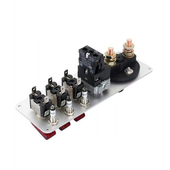 3-Position 12-24V Flip-Cover Ignition Switch Panel Start Button