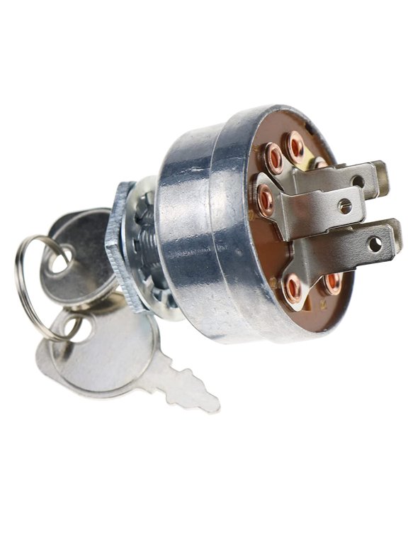 3 Position 6 Termial Ignition Switch with 2 Keys 33-399 430-512 103990 03-2028 for Stens Toro Power King Lesco Oregon