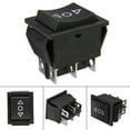 thumbnail image 1 of 3-Position Momentary Rocker Switch 6-Pin Spring Return DPDT 16A 250V Car Hoist, 1 of 12