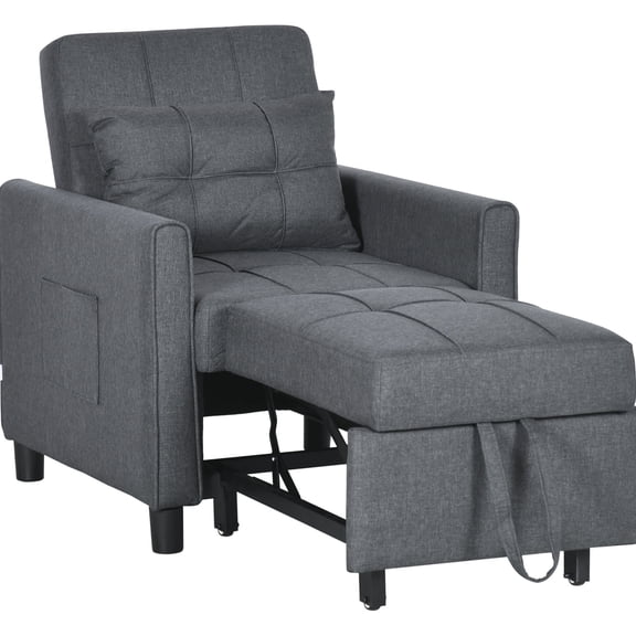 3-Position Reclining, Rolling Wheels | Dorm Room, Easy Transformation