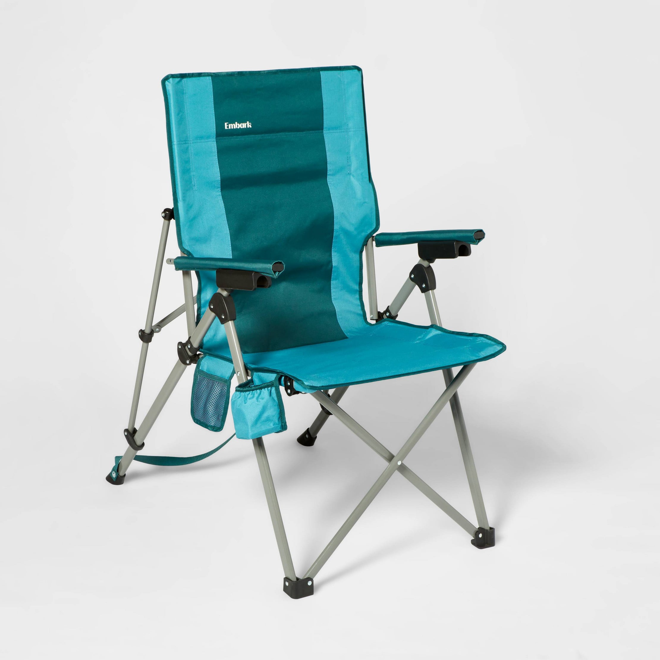 3 Position Tension Recliner Outdoor Portable Camp Chair Green