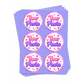 3" Pre-Cut Round Create your Own Photo Edible Image Cake Toppers, by Tnct. (6 Count) Email your Image After Purchase, See Product Details.