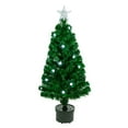 thumbnail image 1 of Northlight 3' Pre-Lit Color Changing Fiber Optic Artificial Christmas Tree with Balls, 1 of 5