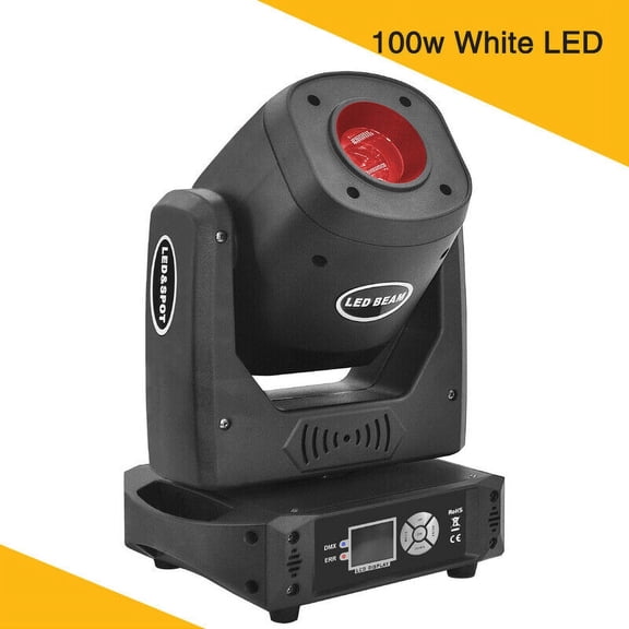 3-Prism 100w LED Moving Head Spot Light Beam Gobo Stage Lighting Dj Disco Party