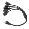 thumbnail image 1 of 3 Prong 1 to 5 Outlet Power Cord Heavy Duty 16AWG 18AWG Way Splitter for Computer LED Stage Light, 1 of 5
