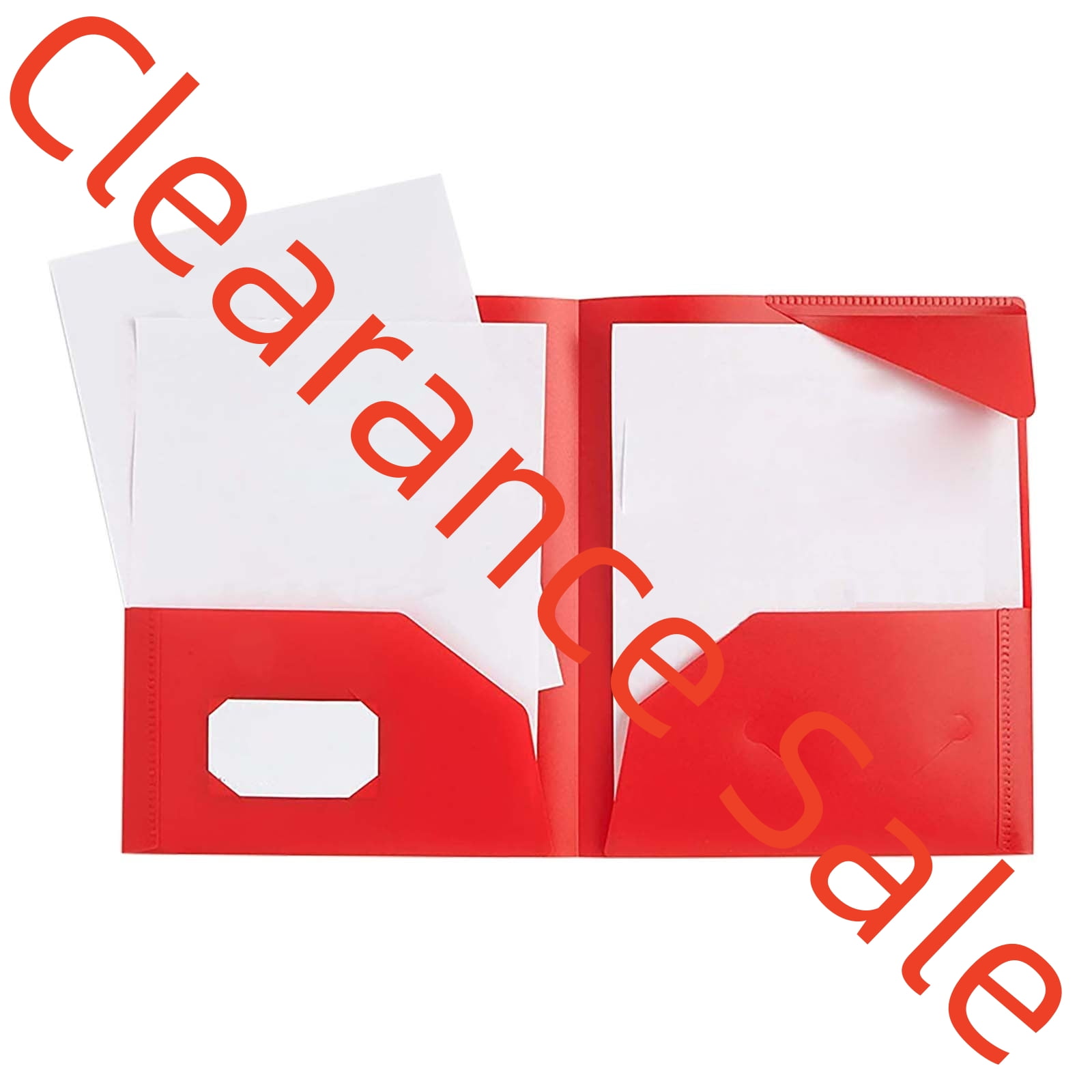 3-Prong 2-Pocket Poly Folder, Plastic Folders with Pockets and Prongs ...