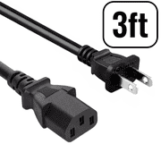 3 Prong AC Power Cable Cord Compatible with Xbox 360 PS3 3 Adapter Lead