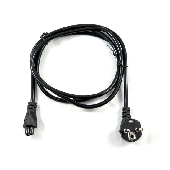 3-Prong EU 6 Ft 6 Feet 3-Slot Laptop Computer Power Cable Black Plug