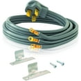 3Prong Electric Range Cord, 40 Amps, 5 Foot Length, Grey, 61268