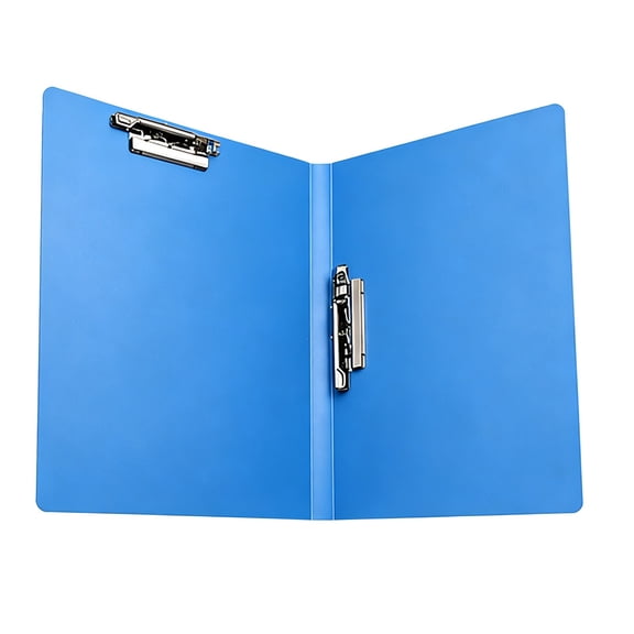 3 Prong Heavy Duty Plastic Folder with Dual Folders with Pocketss, Poly Folders Document Organizer with Letter Size , Mixed File Holder, 1 Durable Office Filing Pocket Folder,Blue