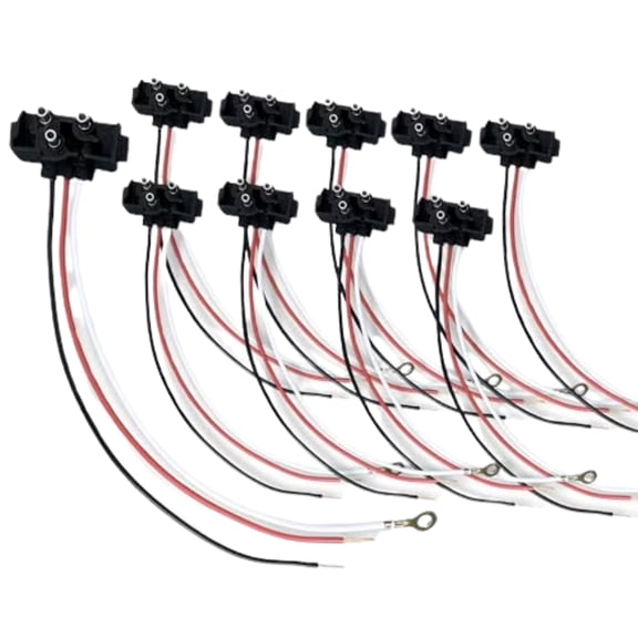 3 Prong Pigtail Wire Right Angle Plug for Truck Trailer Stop Turn Tail 10x