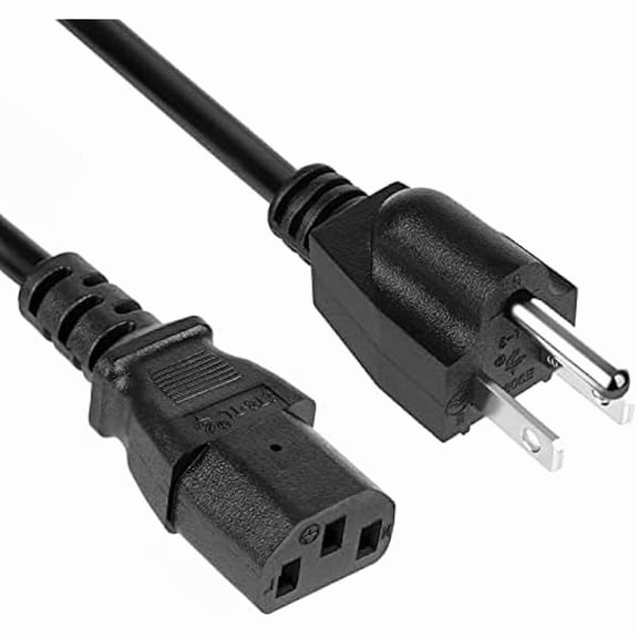 3 Prong Power Cord for Vizio TV, Vizio VX32L VW32L VX37L VW26L VA6 VMM26 LCD TV Power Cable