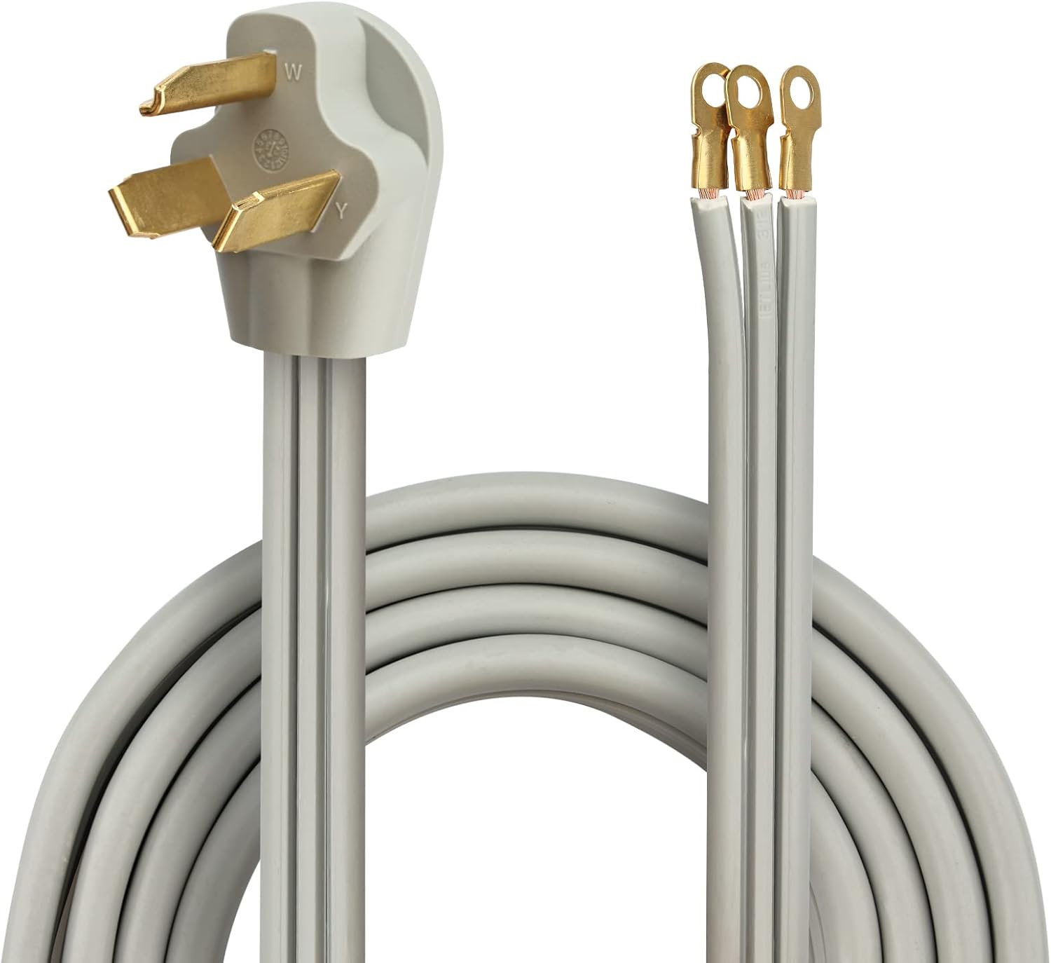 3 Prong SRDT Dryer Cord 10 Feet, 30 Amp Appliance Power Cord (NEMA 10