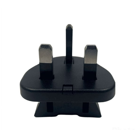 3-Prong UK Power Adapter Plug - Black