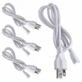thumbnail image 1 of 3-Prong US Plug T5 T8 Power Cords for Integrated LED Light Fixture 4 Pack, 1 of 8