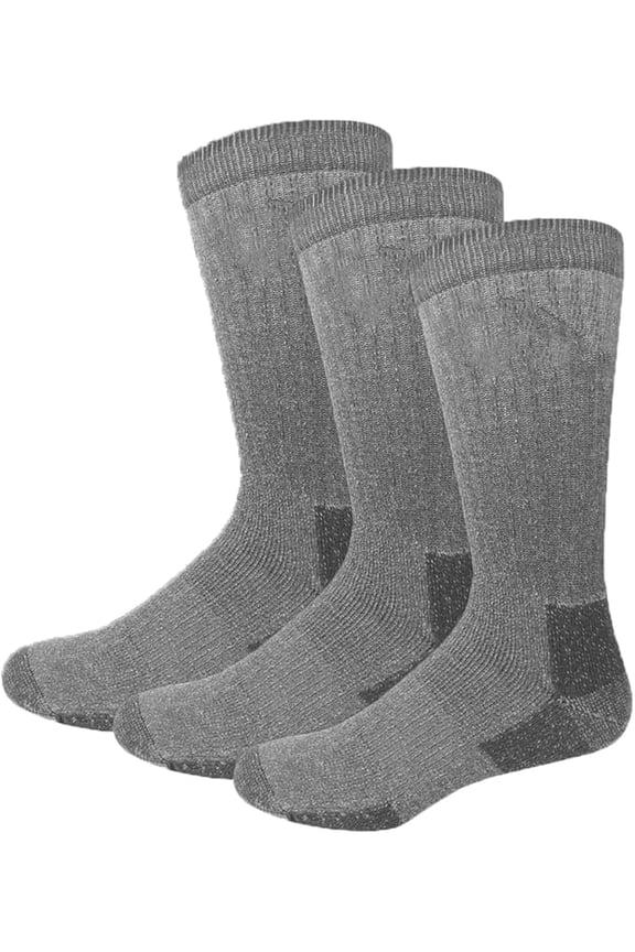 Women's Merino Wool Thermal Socks, 3-Pack Heavy Duty Thermal Crew Boot Socks for Extreme Cold, Insulated for Hiking & Winter