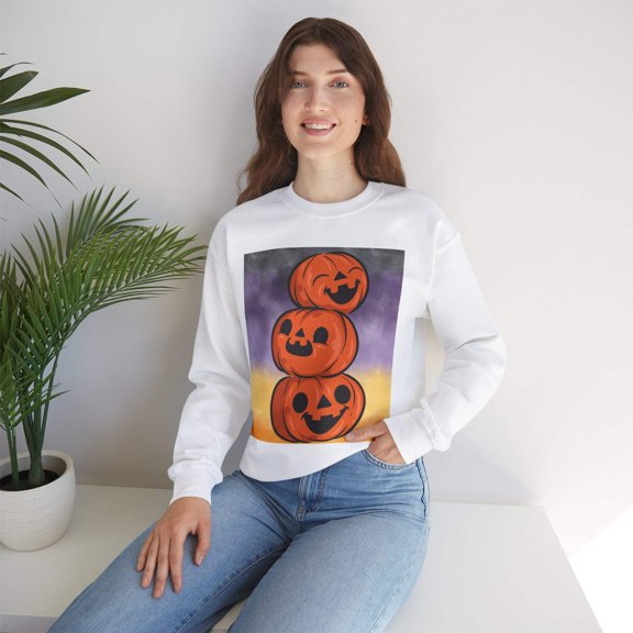 3 Pumpkins Unisex Heavy Blend™ Crewneck Sweatshirt