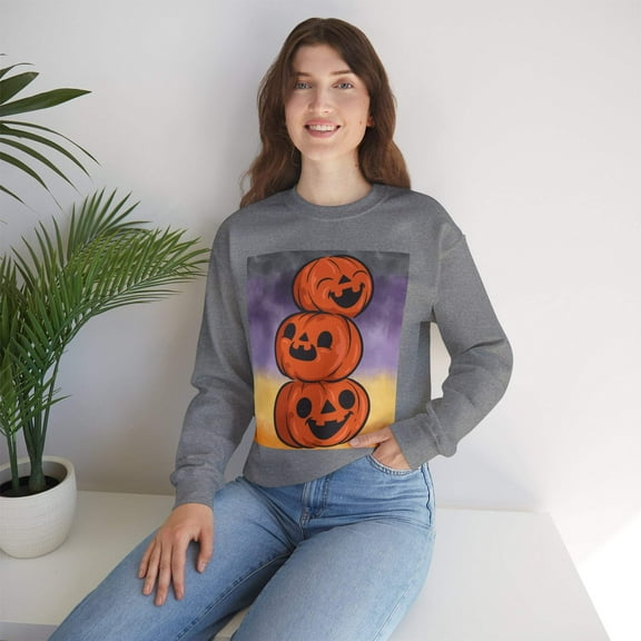 3 Pumpkins Unisex Heavy Blend™ Crewneck Sweatshirt