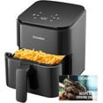 thumbnail image 1 of 3 Qt Compact Air Fryer with Non-Stick Basket and Rack, User Friendly Simple Touchscreen, Cook in Simple Steps, Low-Oil Cooking Small Air Fryer, Space Saving Cooker, 1 of 5