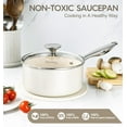 thumbnail image 1 of 3 Qt Induction Saucepan with Non-Toxic Ceramic Coating, Nonstick Pan, Oven Safe, 1 of 6