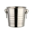 thumbnail image 1 of 3 Qt Stainless Steel Ice Bucket - Double Wall Champagne & Cooler with Handles, Sleek Metal Beverage Chiller for Home Bars, Parties & Entertaining, 1 of 4