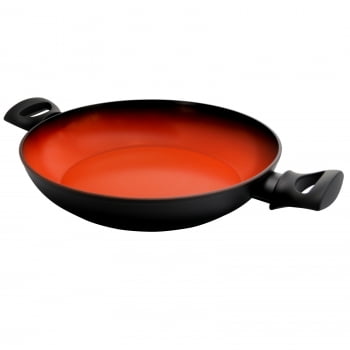 3 Quart Aluminum Braiser Pan with Nonstick Interior and Stay-Cool Handles, Round Cooking Pan