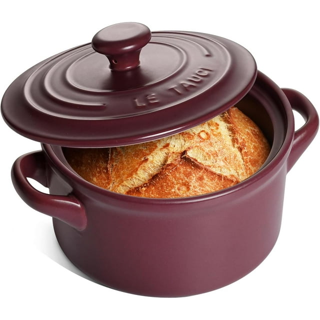 3 Quart Ceramic Dutch Oven for Bread Baking, Dutch Oven Pot with Lid ...