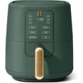 thumbnail image 1 of 3 Quart Digital Air Fryer, Compact Small Kitchen Air Fryer with Touch Screen Display, 4 Preset Functions, 170°F–400°F Adjustable Temperature, Ceramic Nonstick Basket, 1200W (Thyme Green), 1 of 9