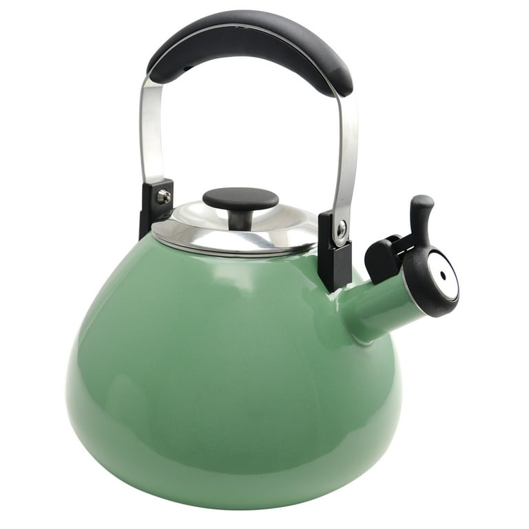 Mint green top tea kettle