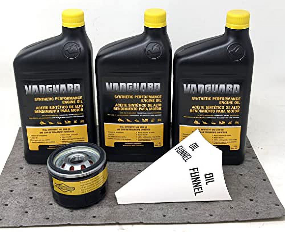 (3 Quarts) Full Synthetic Vanguard Engine Oil Change Kit
