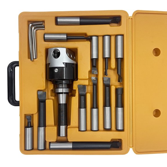 3" R8 Boring Head Set Boring Tool Kit for CNC Milling Boring Milling Machines