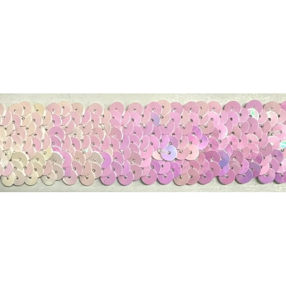 3 ROW (1") STRETCH SEQUIN TRIM - 10 Continuous Yards - Many Colors Available