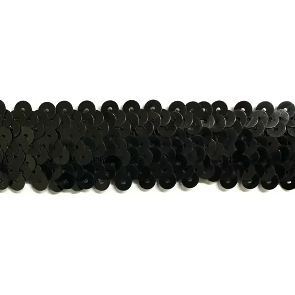 3 ROW (1") STRETCH SEQUIN TRIM - 10 Continuous Yards - Many Colors Available