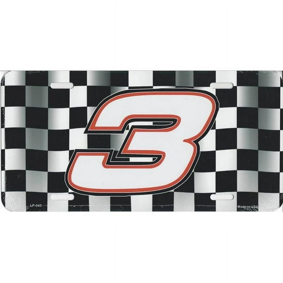 #3 Racing License Plate