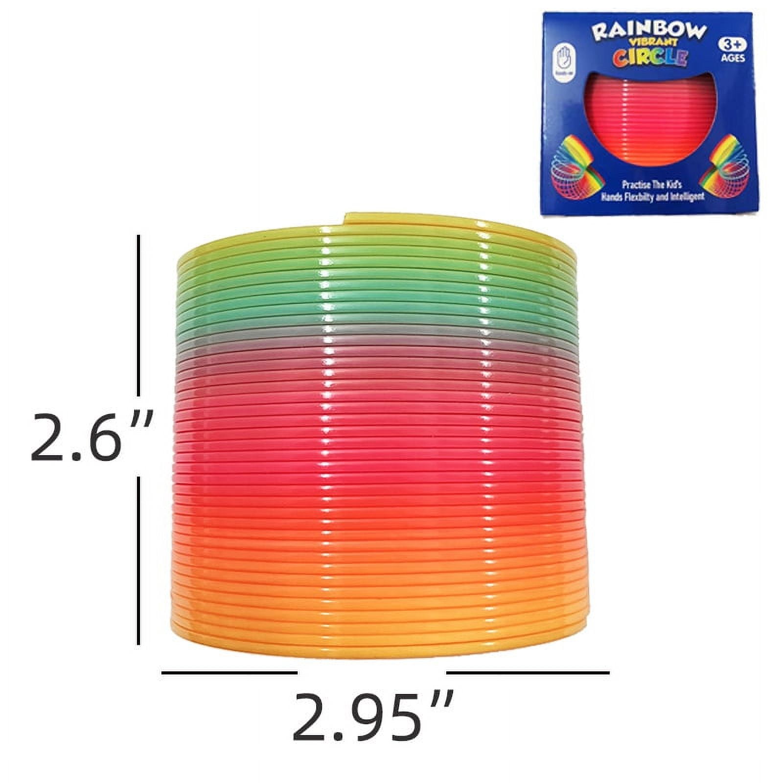 3" Rainbow Coil Spring Jumbo Slinky Giant, Slinky For Gift, Slinky