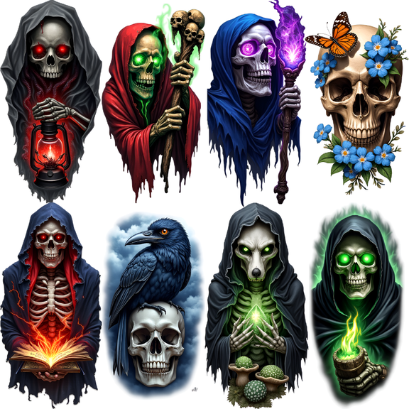 3 Realistic Temporary Tattoos Waterproof Long Lasting Body Stickers Horror Skull Adult Men Tattoo Stickers Arm Forearm Thigh