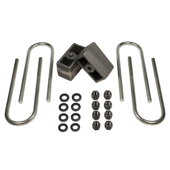 3" Rear Block & U-Bolt Kit for 87-01 Cherokee 4WD w/3.25" Rear Tuff Country Fits select: 1997 JEEP CHEROKEE SPORT, 1996 JEEP CHEROKEE SPORT/CLASSIC