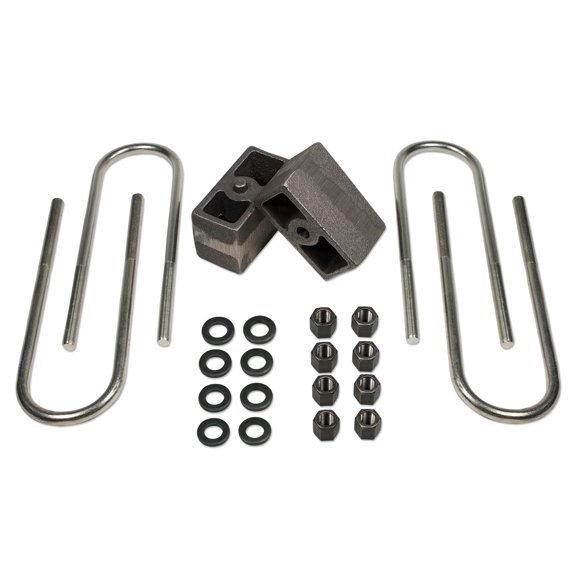 3" Rear Block & U-Bolt Kit for 87-01 Cherokee 4WD w/3.25" Rear Tuff Country Fits select: 1997 JEEP CHEROKEE SPORT, 1996 JEEP CHEROKEE SPORT/CLASSIC