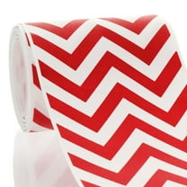 3" Red Chevron ZigZag Grosgrain Ribbon 5 Yard