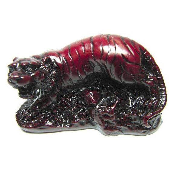 3" Red Chinese Zodiac Tiger Statue