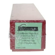 3 Red Storage Box for 2x2 Coin Holders/Flips (2x2x9) Single Row