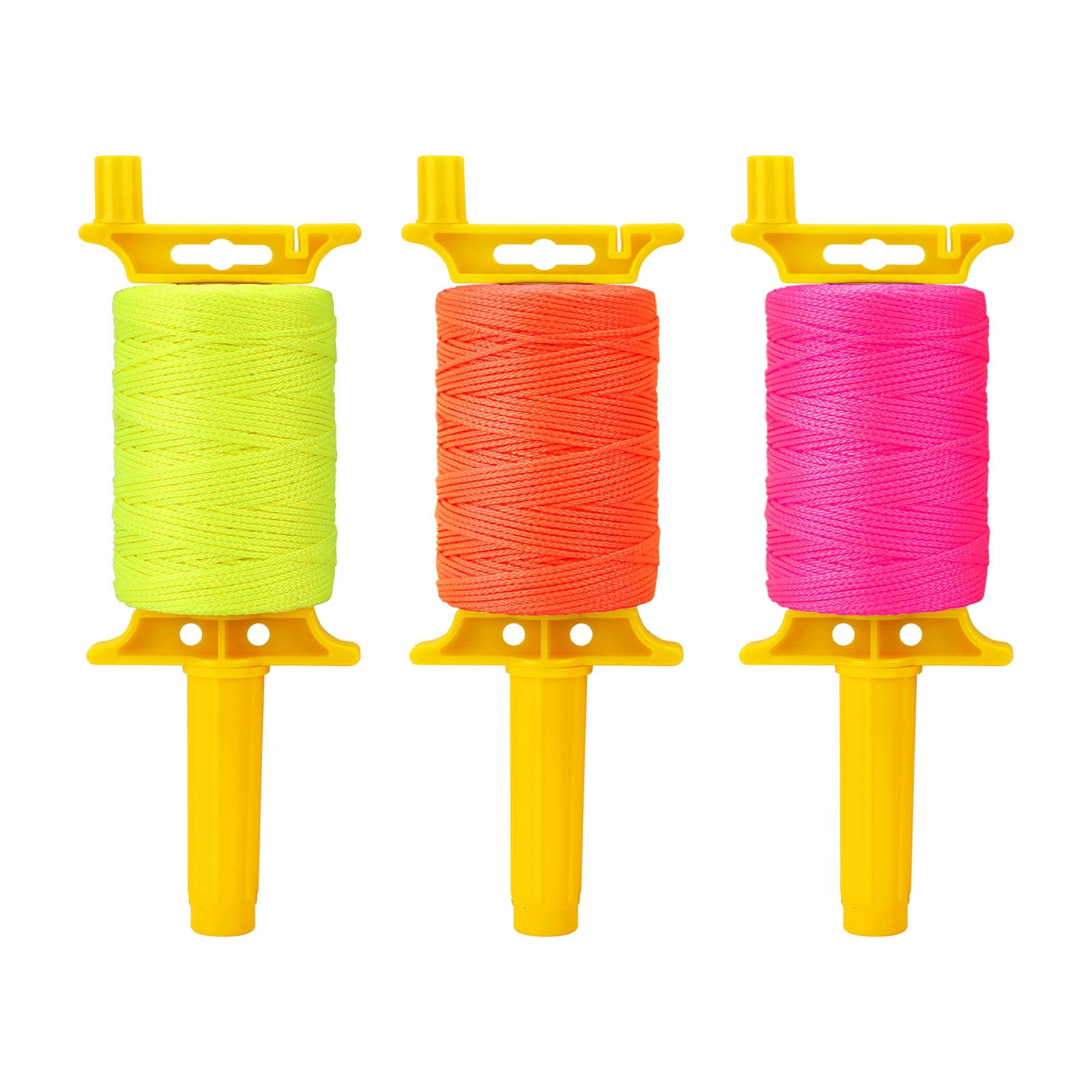 3 Reels of 18 Braided Mason Line String with Handle, Total 150 Ft Nylon ...