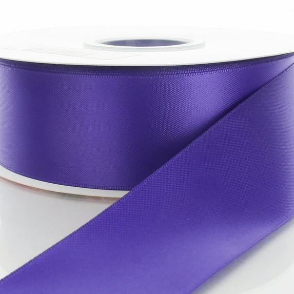 3" Regal Purple Double Faced Satin Ribbon 25 Yards