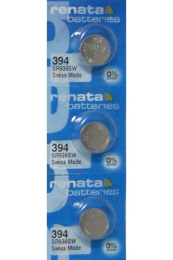 3 Renata 394 Button Cell watch Batteries