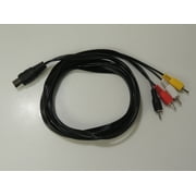 3 Replacement DIN Audio Video Composite Cable for Atari, Commodore, VIC and Texas Instruments Computers
